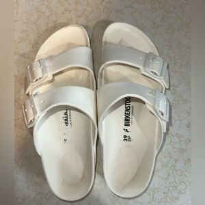White rubber Birkenstock